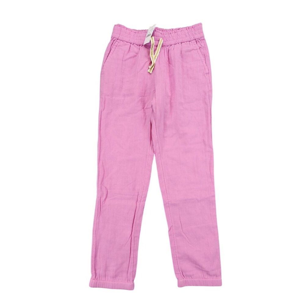 J. Crew Crewcuts Kids NEW Spring Wallace Pants Pink Drawstring‎ Casual Preppy 12
